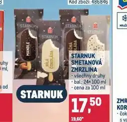 Makro Starnuk smetanová zmrzlina nabídka