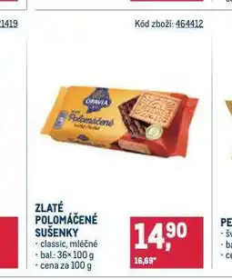 Makro Zlaté plomáčené sušenky nabídka