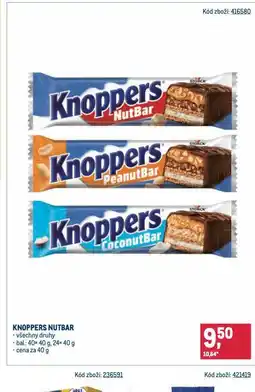 Makro Knoppers nutbar nabídka