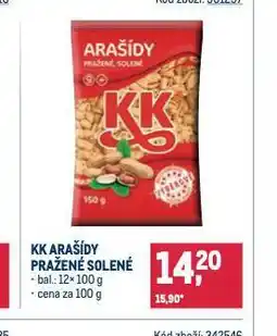 Makro Kk arašídy pražené solené nabídka