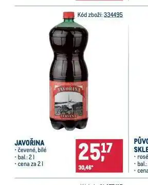Makro Javořina nabídka