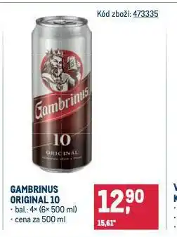 Makro Pivo gambrinus originál 10 nabídka