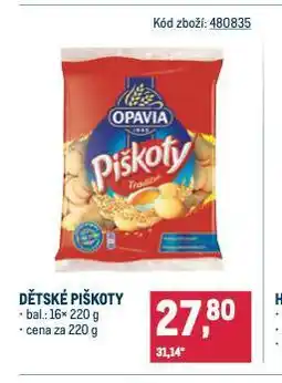 Makro Dětské piškoty nabídka