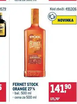 Makro Fernet stock orange 27% nabídka