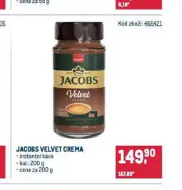 Makro Jacobs velvet crema instantní káva nabídka