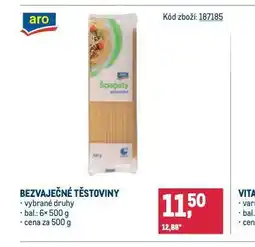 Makro Bezvaječné těstoviny nabídka