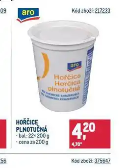Makro Hořčice plnotučná nabídka