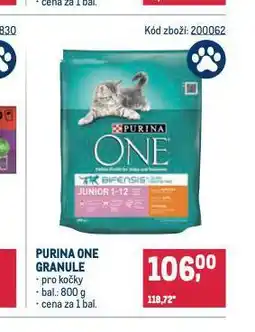 Makro Purina one granule pro kočky nabídka