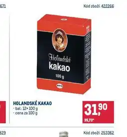 Makro Holandské kakao nabídka
