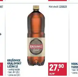 Makro Pivo krušovice 12 královský ležák nabídka