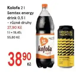 Žabka Kolofa Semtex energy drink nabídka