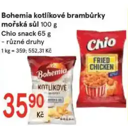 Žabka Bohemia kotlíkové brambůrky nabídka