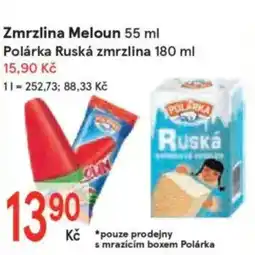 Žabka Zmrzlina Meloun Polárka Ruská zmrzlina 180 ml 15,90 Kč nabídka