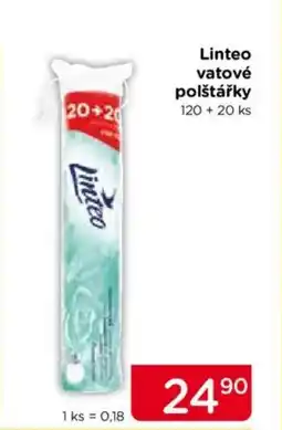 TOP drogerie Linteo vatové polštářky 120 + 20 ks nabídka