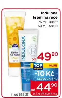 TOP drogerie Indulona krém na ruce nabídka