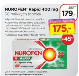 Magistra lékárny NUROFEN® Rapid 400 mg 30 měkkých tobolek nabídka