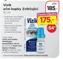 Magistra lékárny V akci také vizik oční kapky zklidňující podráždění, nabídka