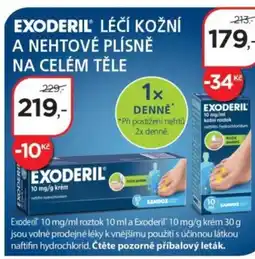 Magistra lékárny EXODERIL LÉČÍ KOŽNÍ 225,- A NEHTOVÉ PLÍSNĚ nabídka