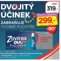 Magistra lékárny Čtěte pečlivě příbalovou informaci. Zovirax Duo 50 mg/g nabídka