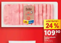 Lidl Šunka nejvyšší jakosti, 500 g nabídka