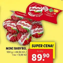 Lidl MINI BABYBEL, 9x 20 g nabídka