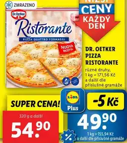 Lidl DR. OETKER PIZZA RISTORANTE, 320 g a další nabídka
