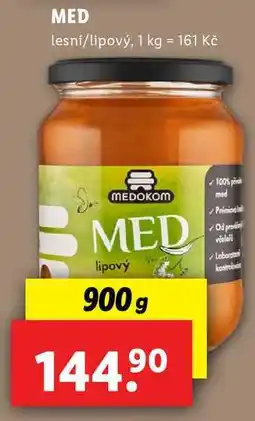 Lidl MED lesní/lipový, 900 g nabídka