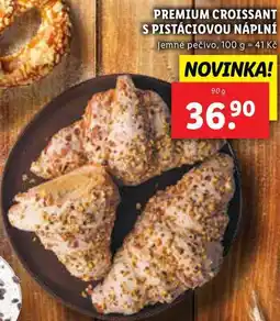 Lidl PREMIUM CROISSANT S PISTÁCIOVOU NÁPLNÍ, 90 g nabídka