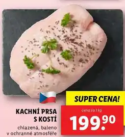 Lidl KACHNÍ PRSA S KOSTÍ, cena za 1 kg nabídka