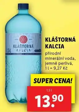 Lidl KLÁŠTORNÁ KALCIA, 1,5 l nabídka