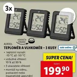Lidl TEPLOMĚR A VLHKOMĚR - 3 KUSY nabídka