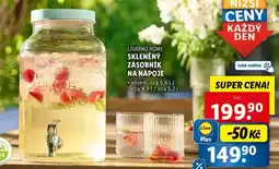 Lidl SKLENĚNÝ ZÁSOBNÍK NA NÁPOJE nabídka