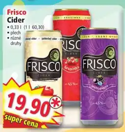 Norma Frisco Cider nabídka