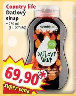Norma Country life Datlový sirup nabídka