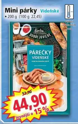 Norma Mini párky Vídeňské nabídka