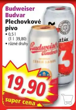 Norma Budweiser Budvar Plechovkové pivo nabídka