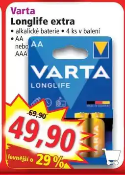 Norma Varta Longlife extra nabídka