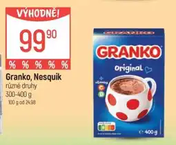 Globus Granko, Nesquik nabídka