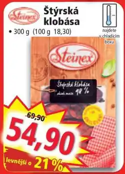 Norma Štýrská klobása nabídka