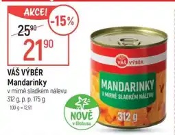 Globus VÁŠ VÝBĚR Mandarinky nabídka