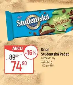 Globus Orion Studentská pečeť nabídka