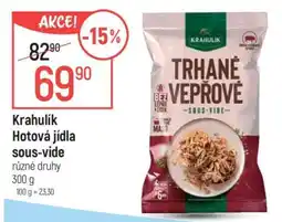 Globus Krahulik Hotová jídla sous-vide nabídka