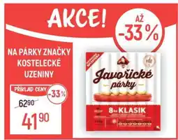 Globus Javořické párky Klasik nabídka