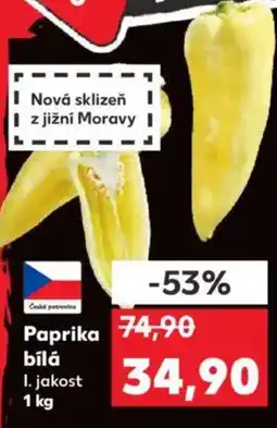 Kaufland Paprika bílá nabídka