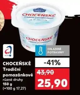 Kaufland CHOCEŇSKÉ Tradiční pomazánkové nabídka