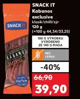 Kaufland SNACK IT Kabanos exclusive nabídka
