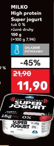 Kaufland MILKO High protein Super jogurt nabídka