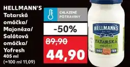 Kaufland HELLMANN'S Tatarská omáčka/ Majonéza/ Salátová omáčka/ Yofresh nabídka