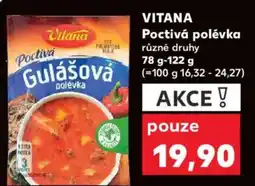 Kaufland VITANA Poctivá polévka nabídka