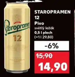 Kaufland STAROPRAMEN 12 Pivo nabídka